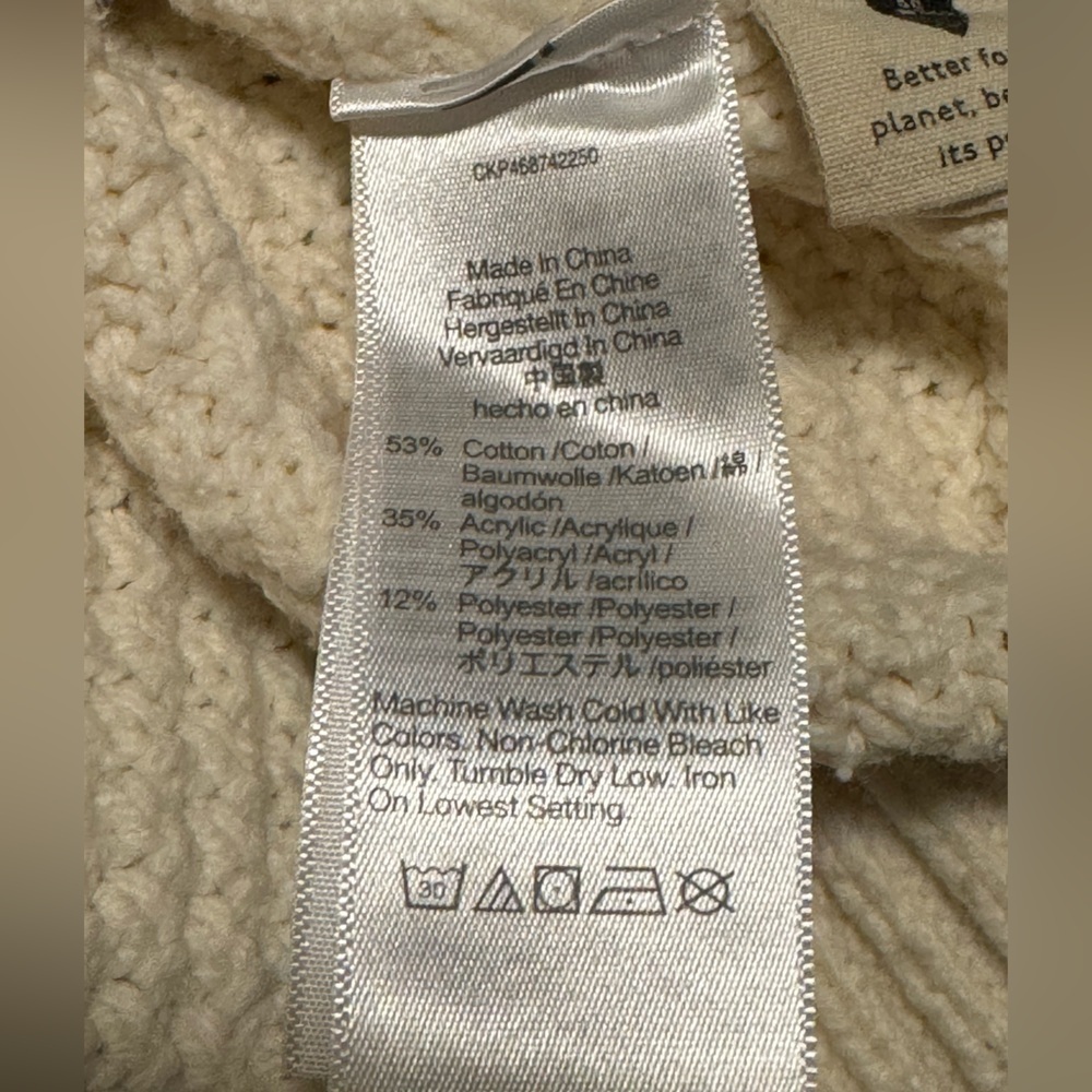 Madewell Women’s Cable Knit Turtleneck Sweater - Picture 6 of 6